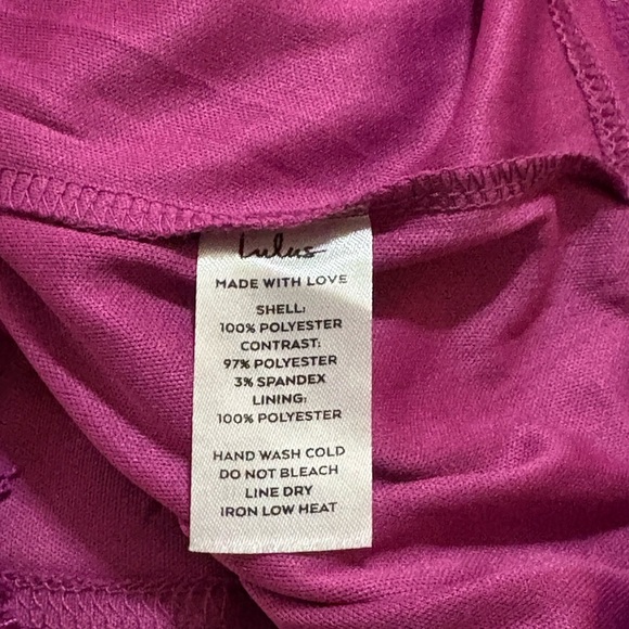 Lulus Keep It Social Magenta Lace Bodycon Mini Dress Sz. Small - Picture 13 of 14